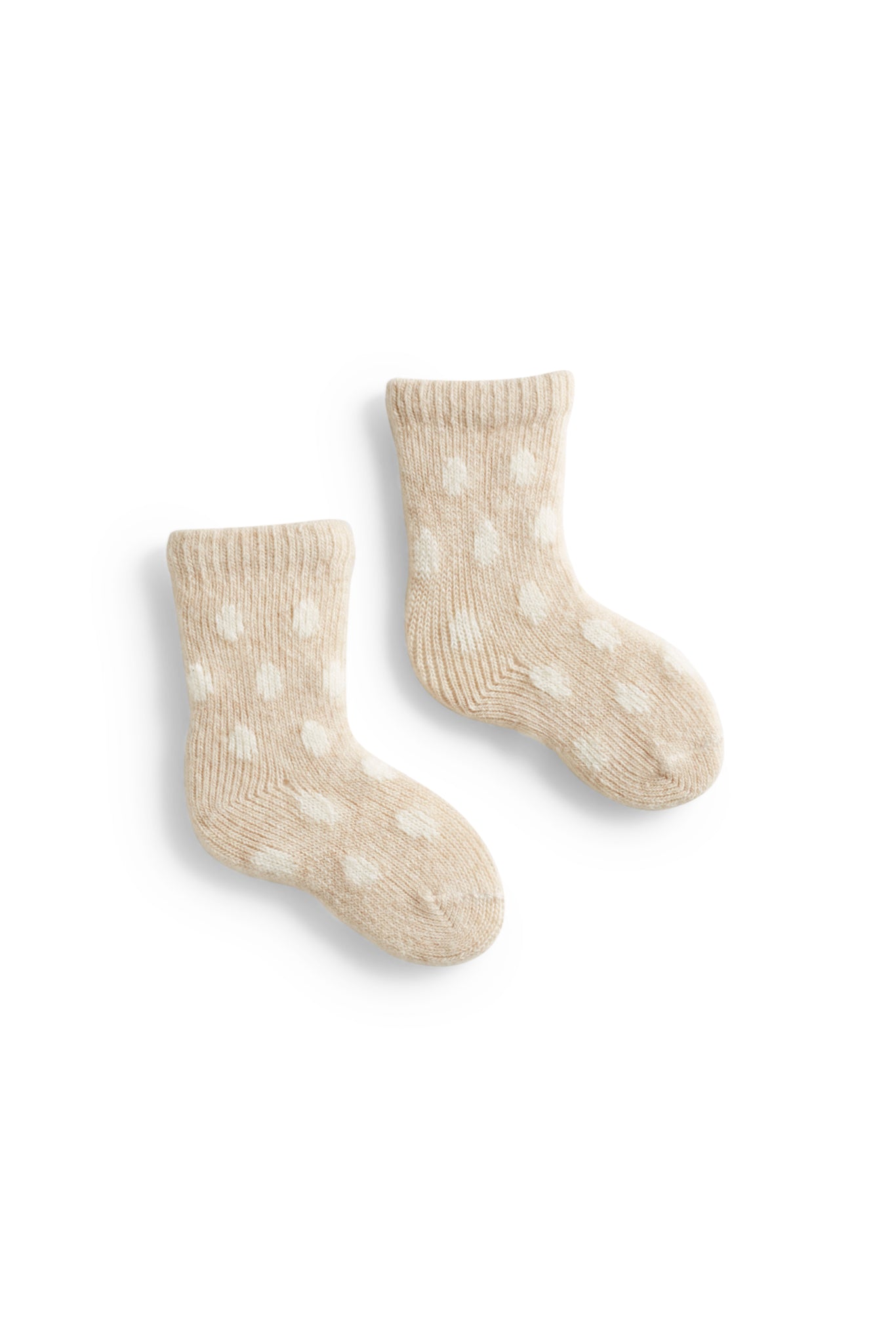 baby dot wool cashmere socks