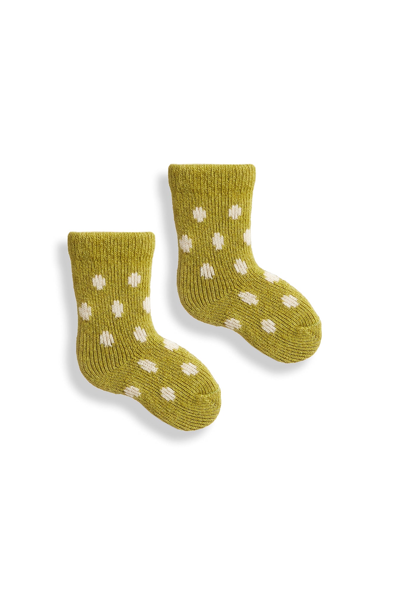 baby dot wool cashmere socks