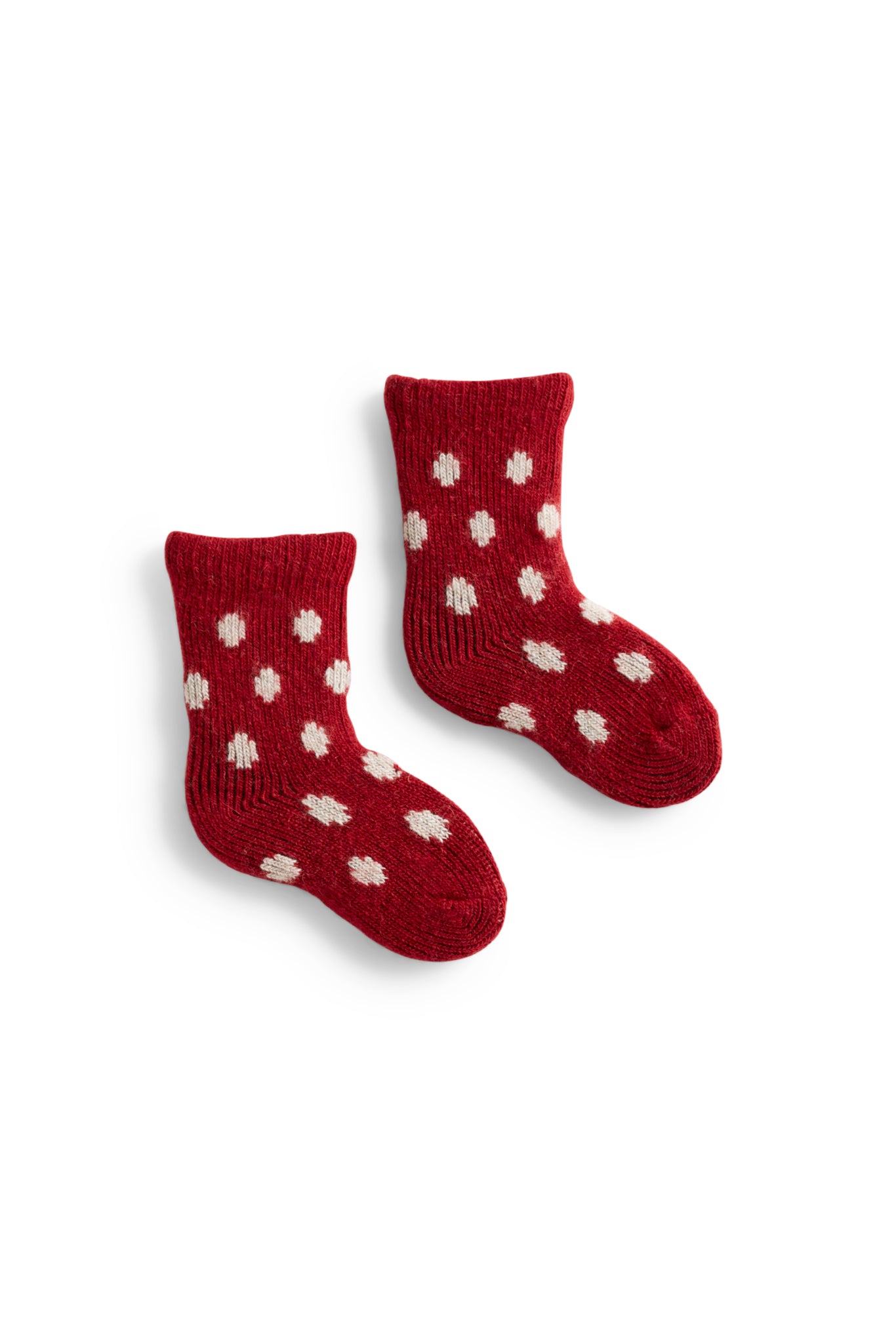 baby dot wool cashmere socks