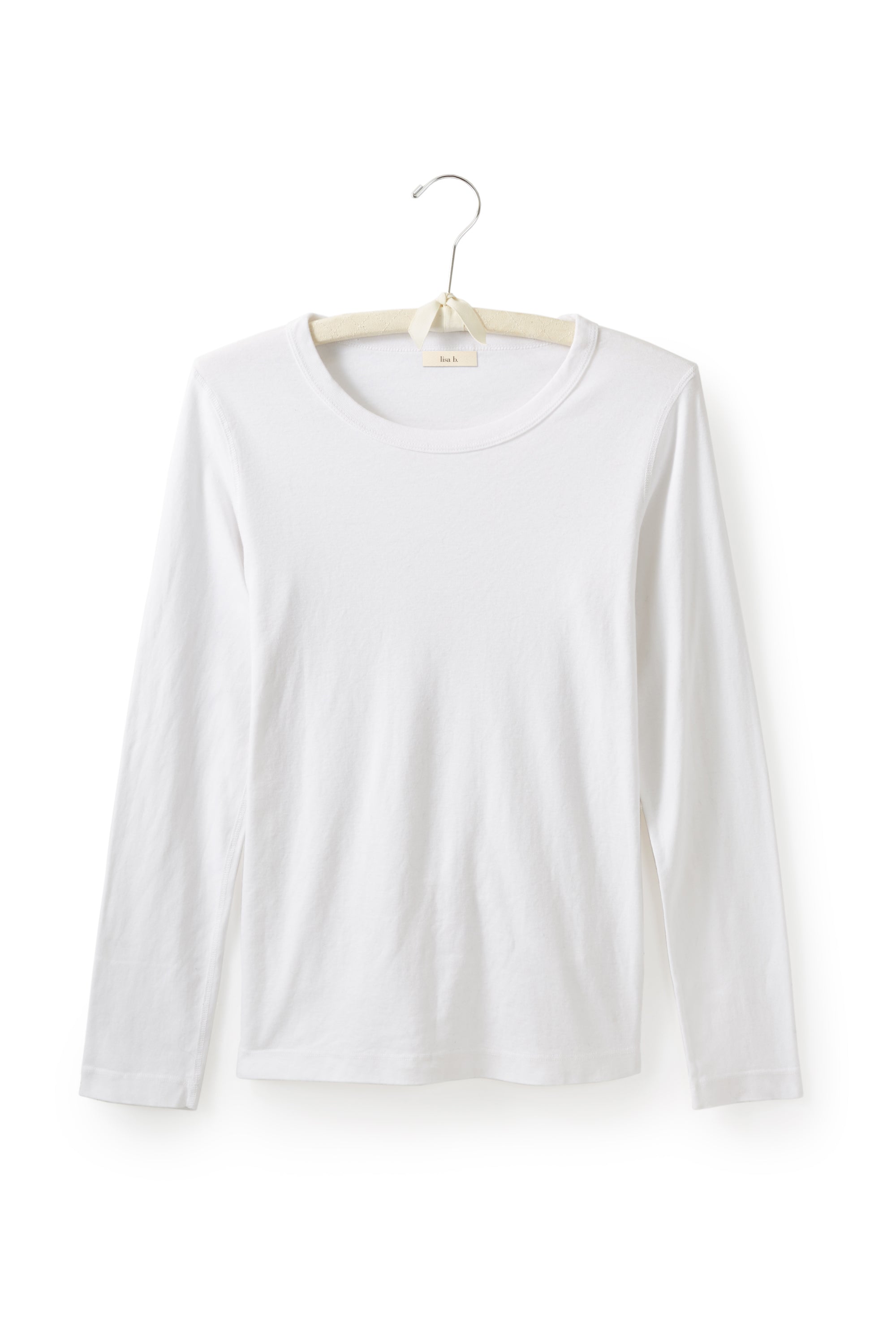 long sleeve scoop neck tee shirt