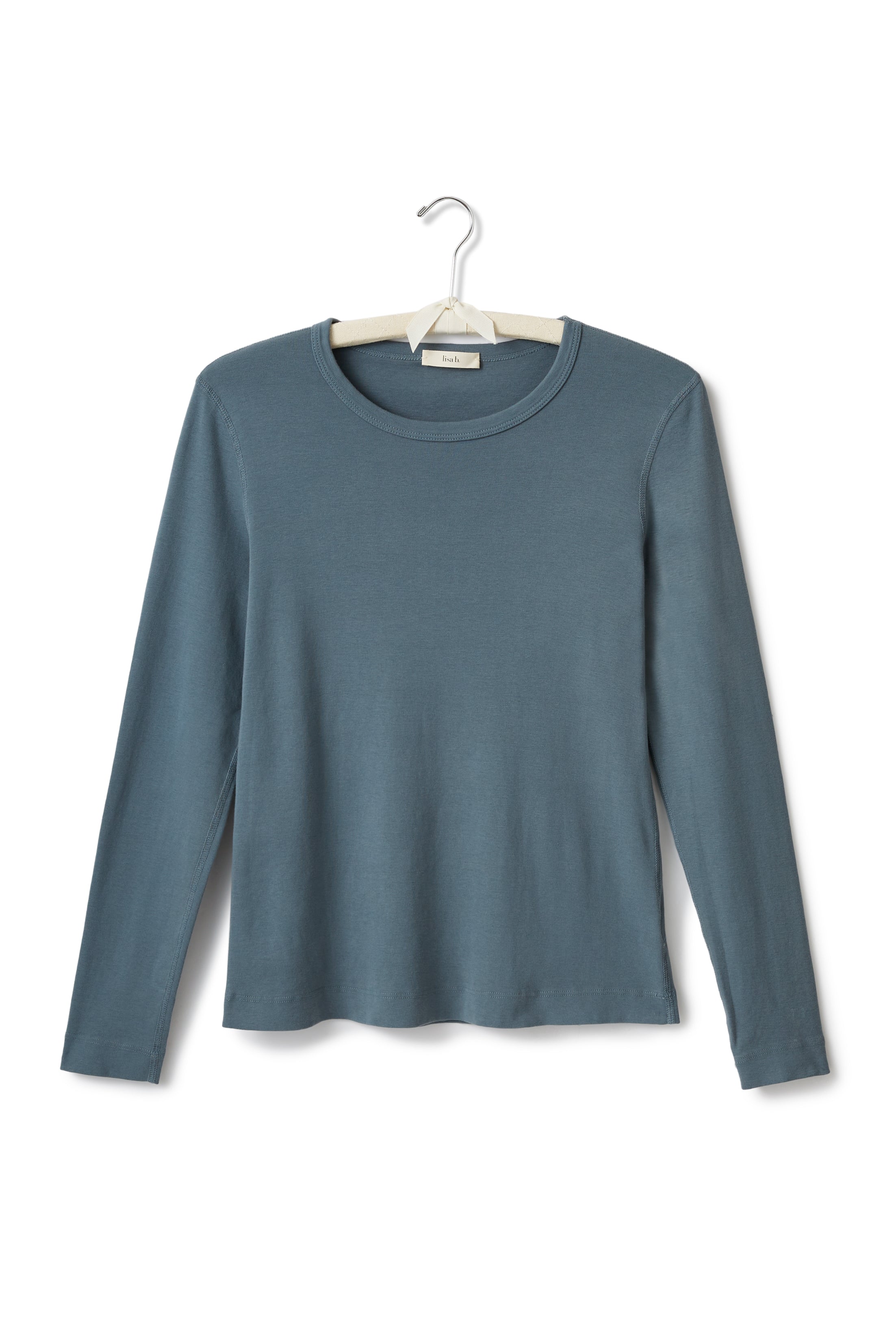 long sleeve scoop neck tee shirt