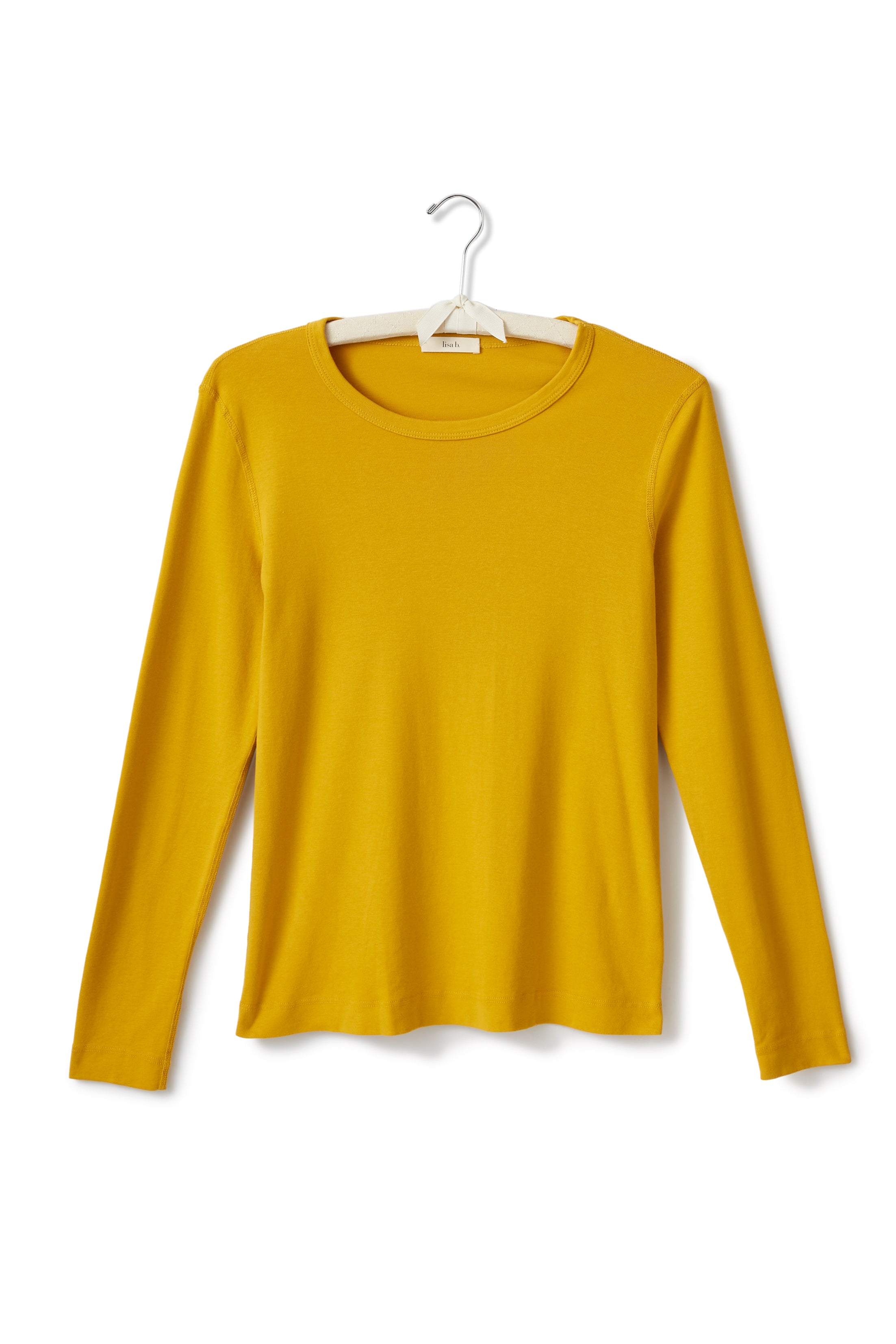 long sleeve scoop neck tee shirt