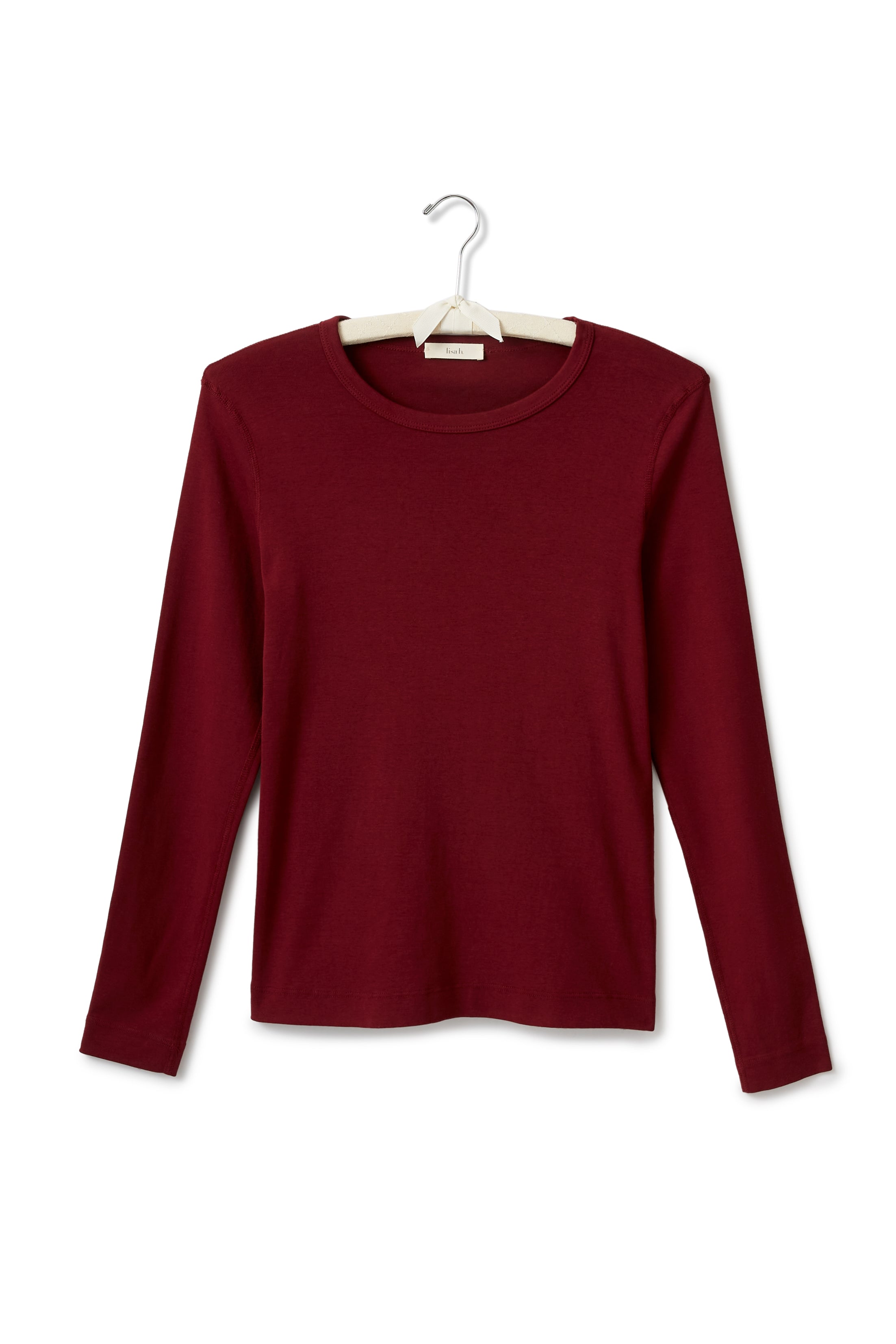 long sleeve scoop neck tee shirt