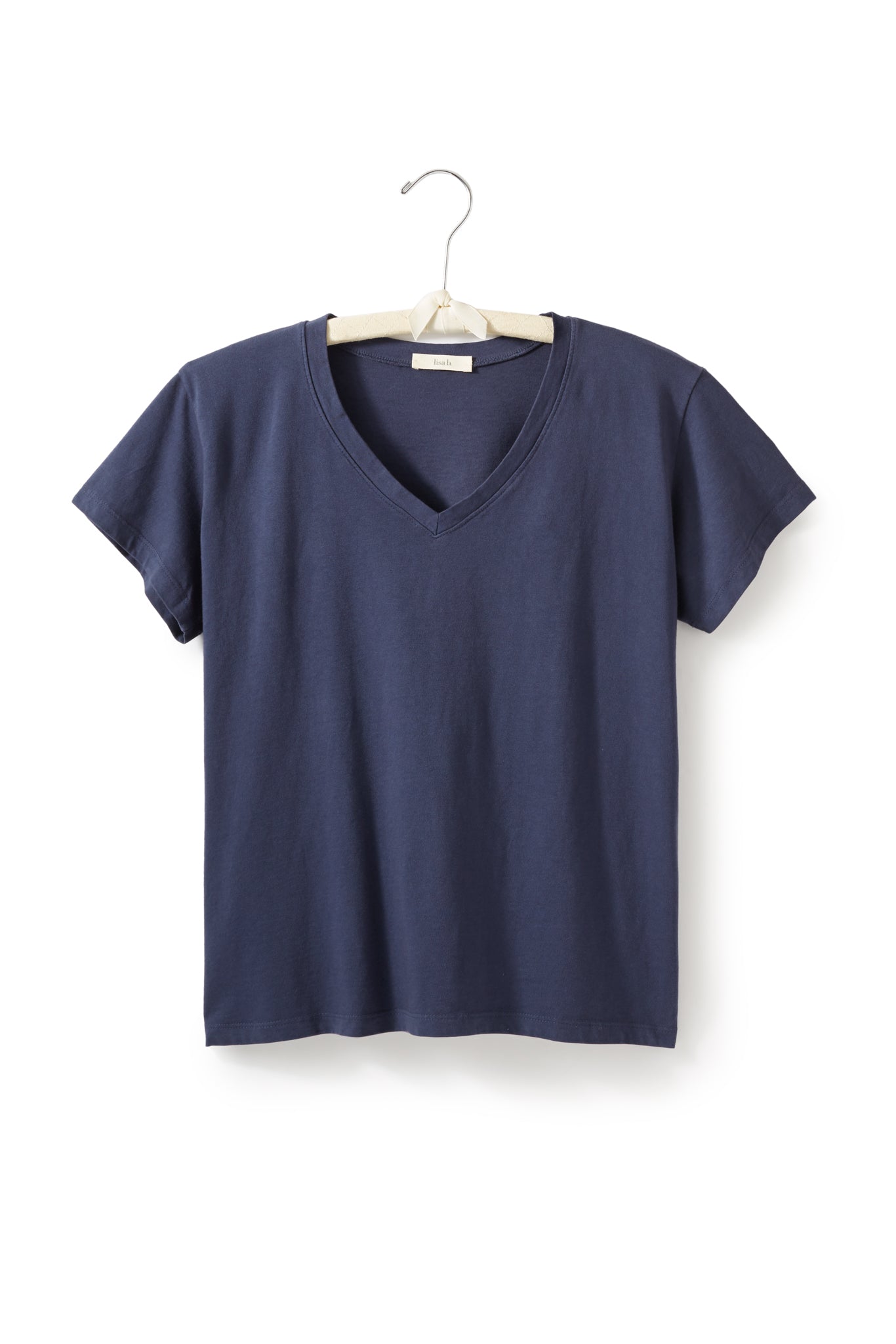 short sleeve relaxed v-neck tee shirt