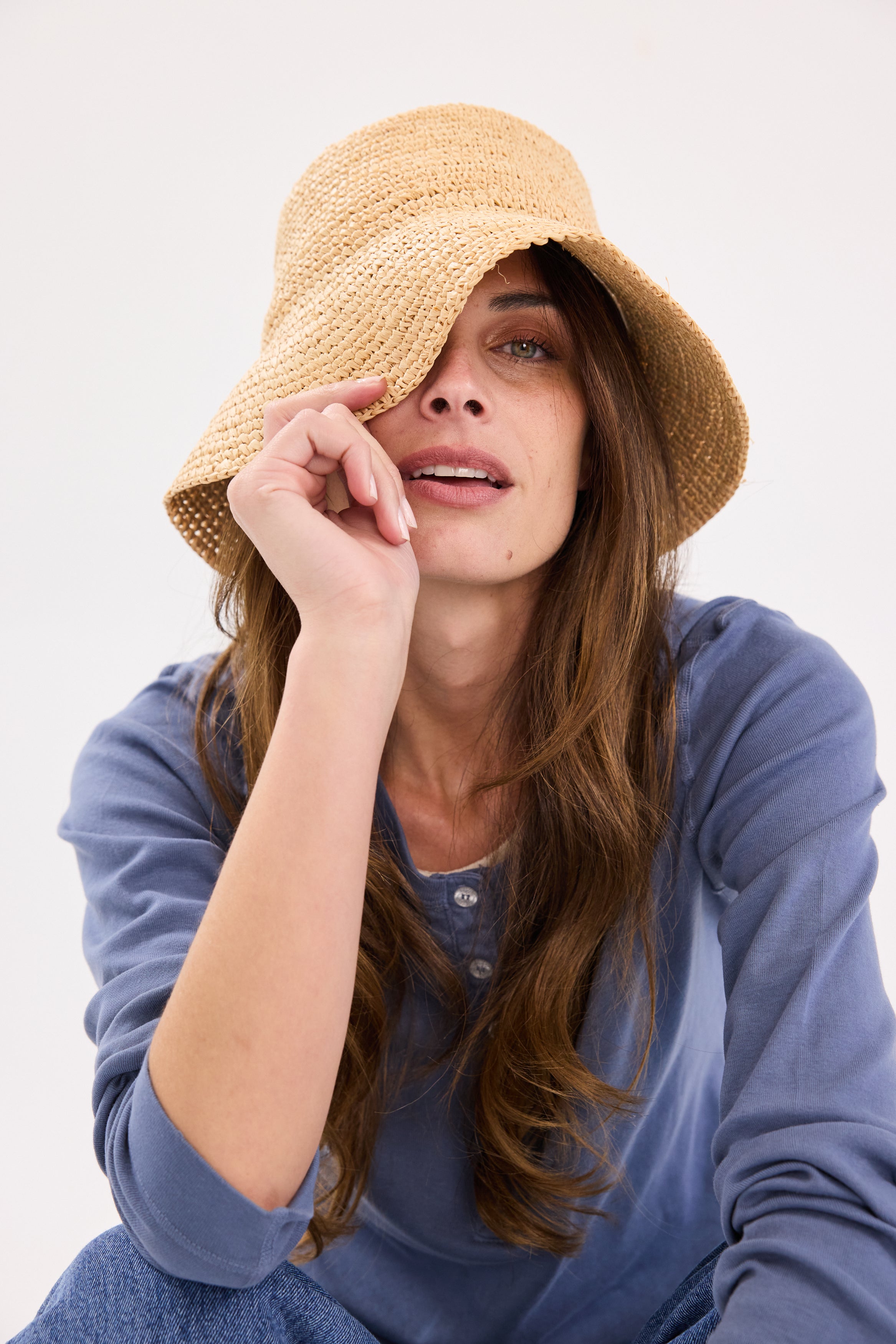 straw bucket hat