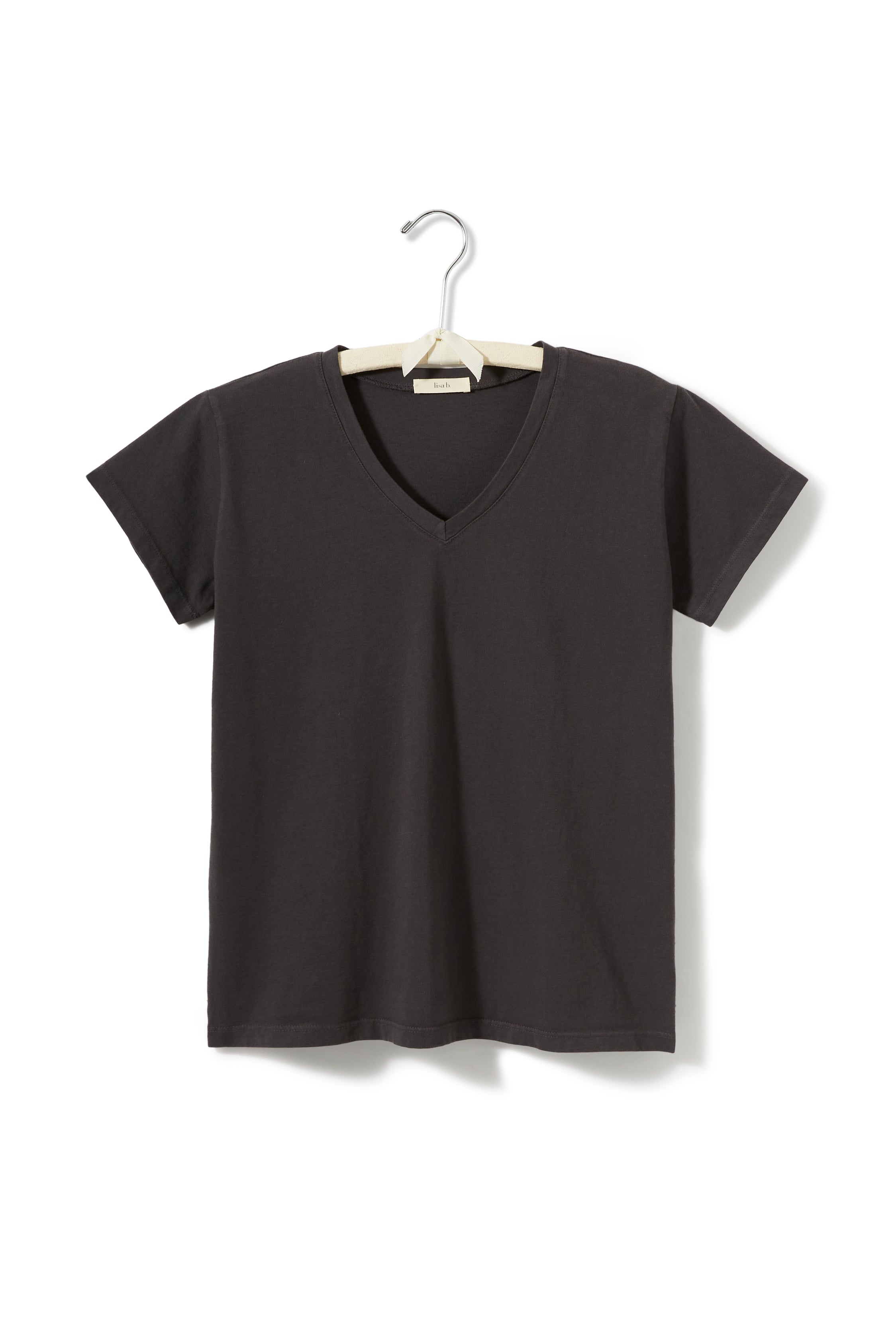 short sleeve relaxed v-neck tee shirt