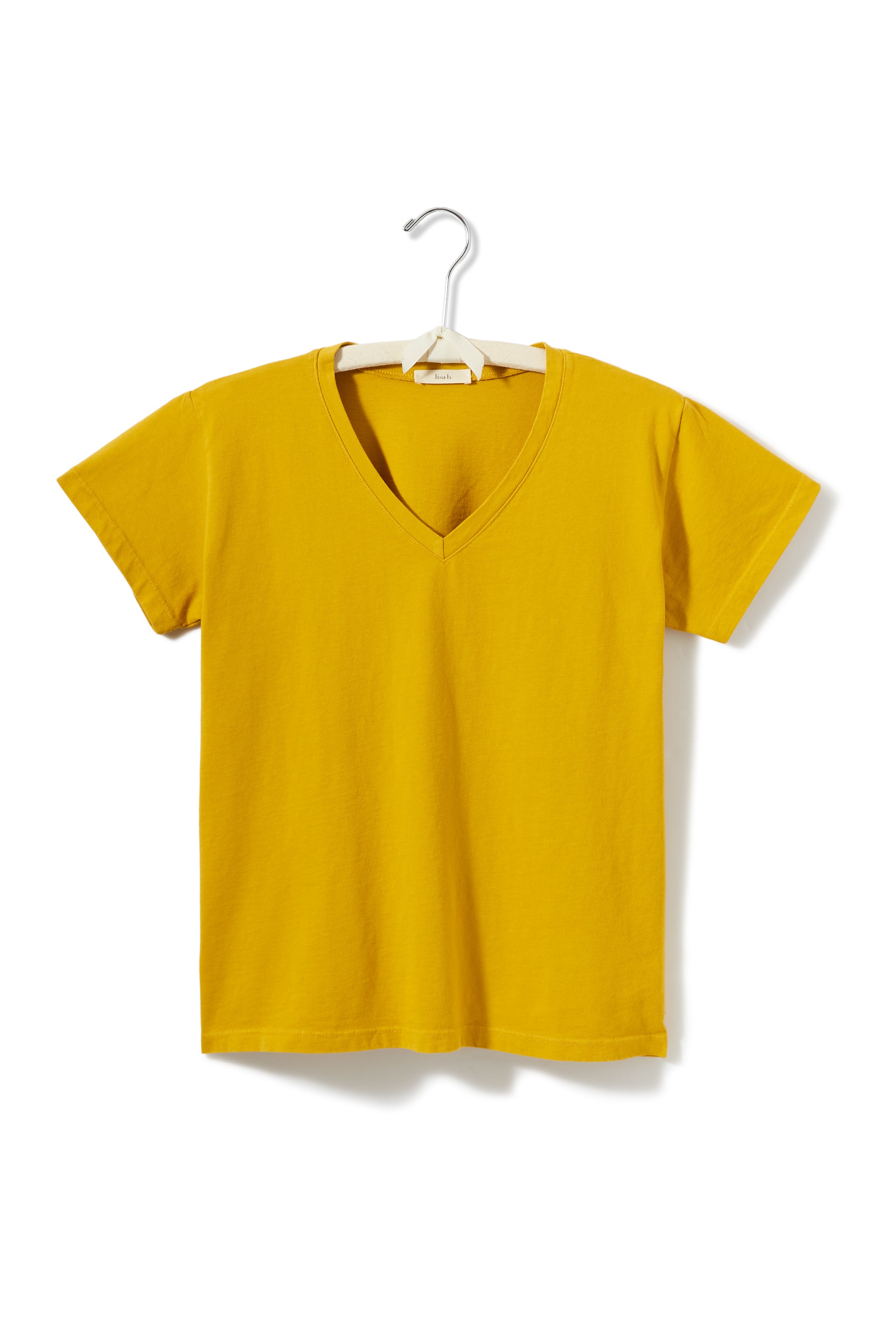 short sleeve relaxed v-neck tee shirt