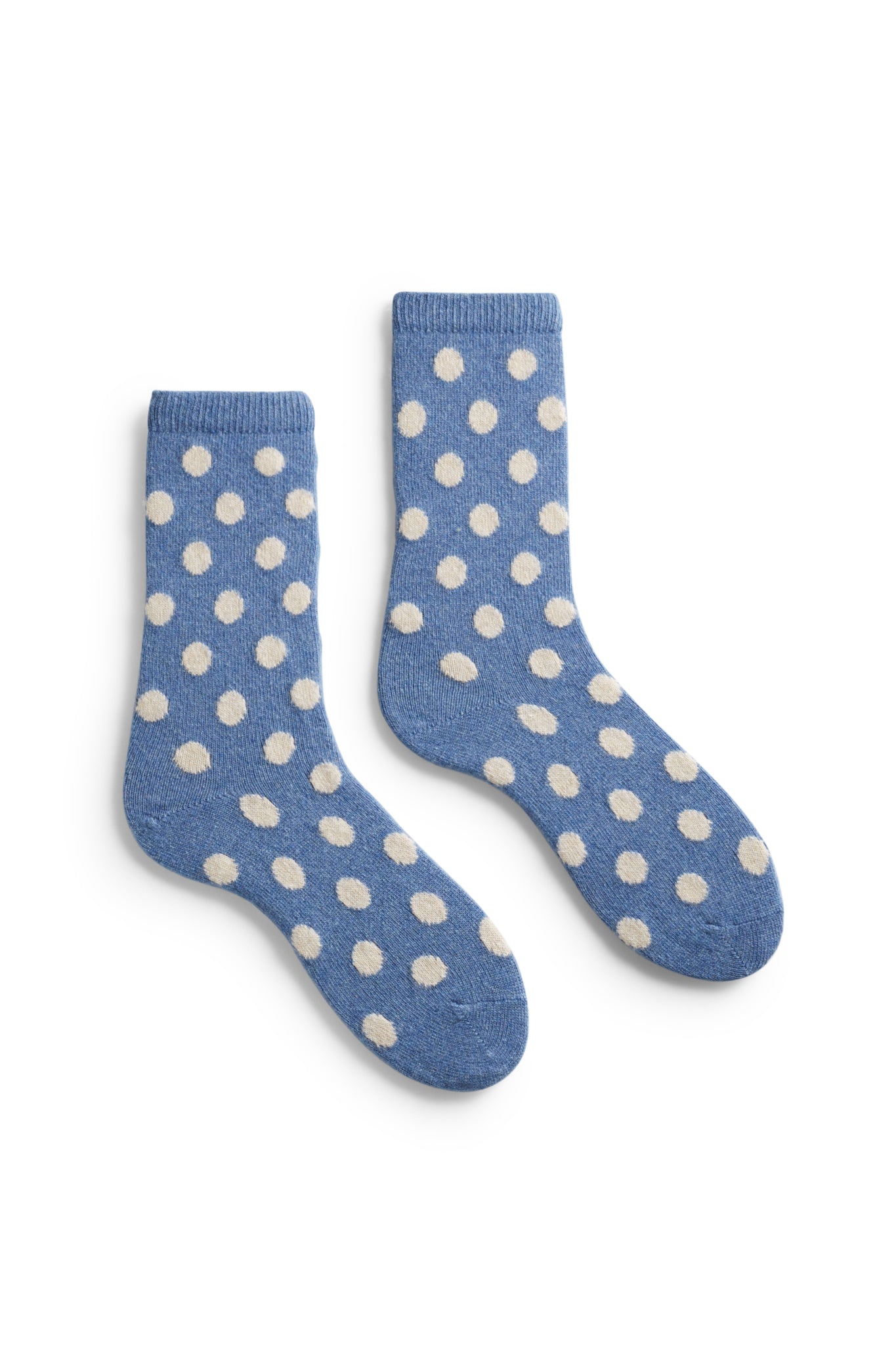 women's dot wool cashmere crew socks