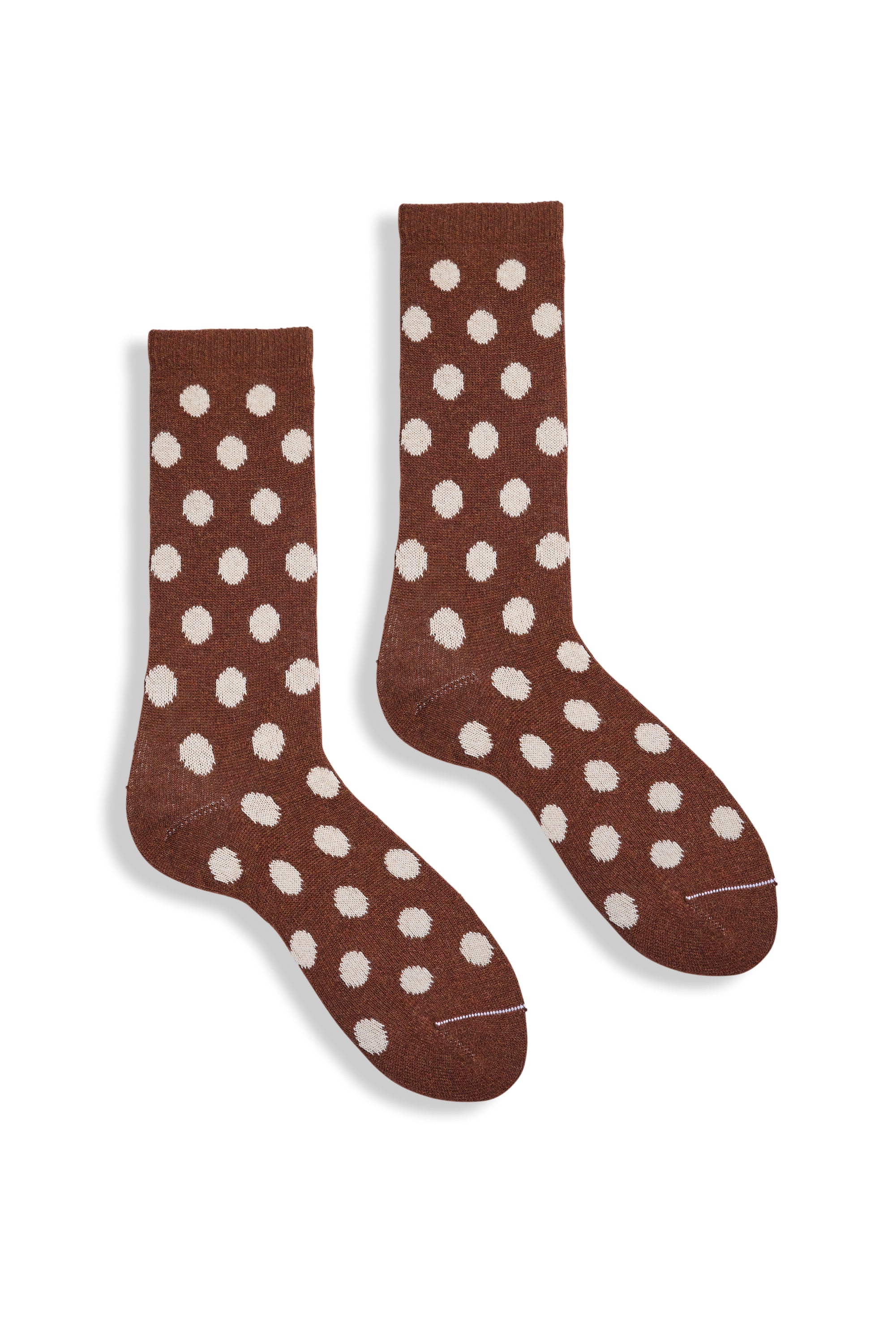 women's dot wool cashmere crew socks