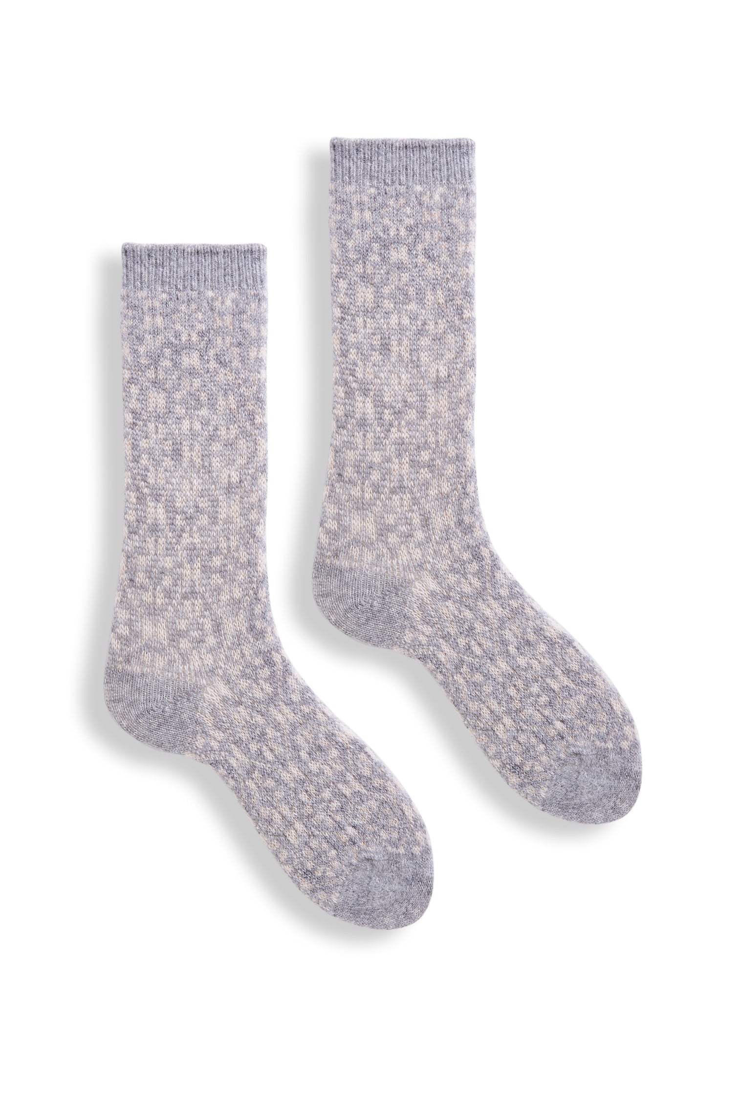 women's aster flower wool cashmere crew socks