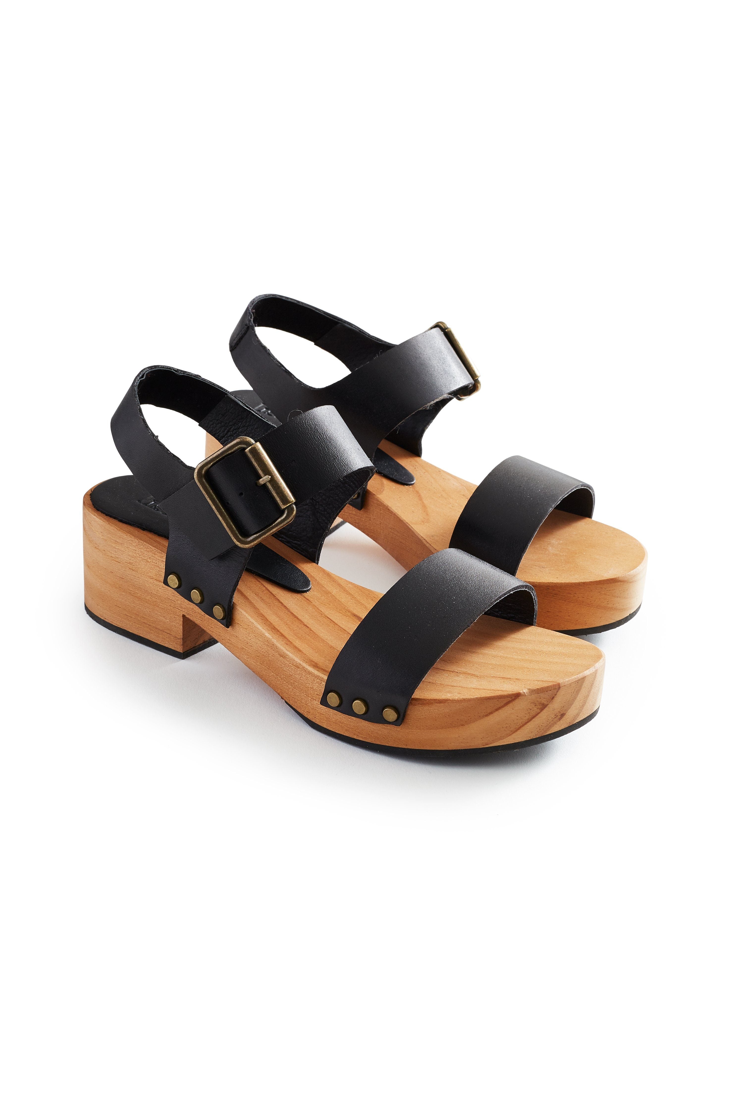 double strap clogs in black Clogs lisa b. black 36 (US 5.5-6) 